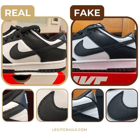 nike dunk high panda fake vs real|nike dunks panda.